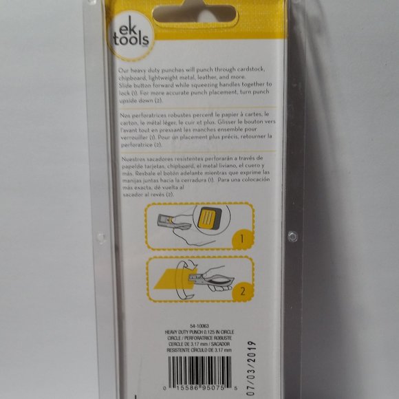 ek Tools Heavy Duty Punch Crafts 1/8" Circle - Picture 4 of 15